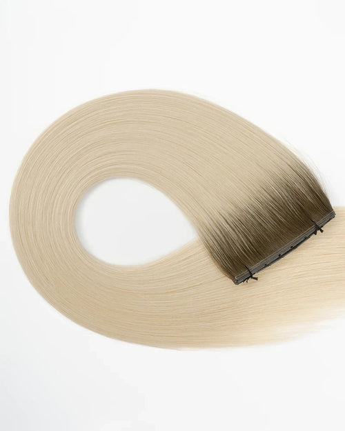 Rooted Brunette/White Blonde Blend