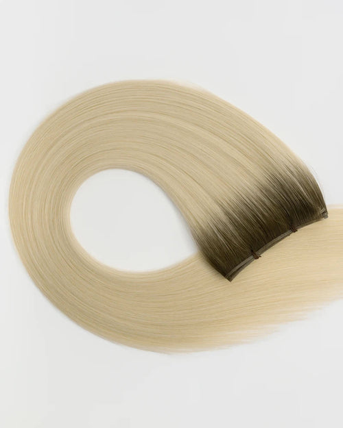Rooted Brunette/White Blonde Blend