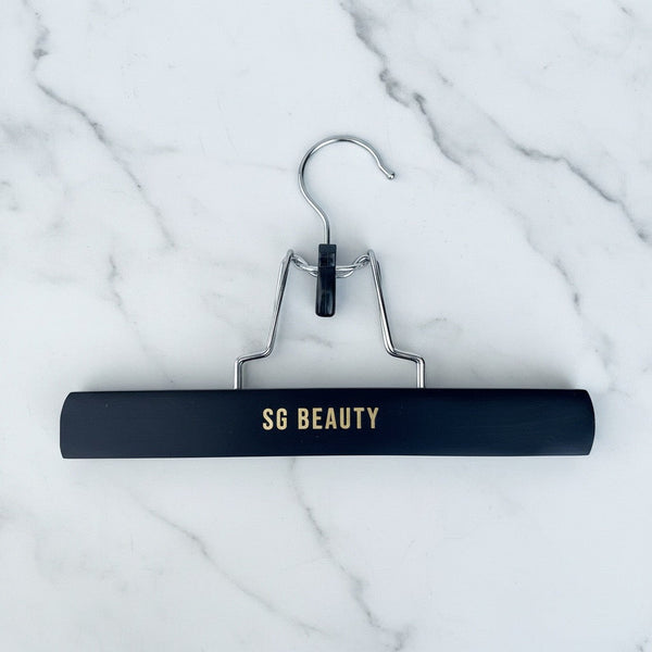 Lux hair extension hanger for salon storage and display